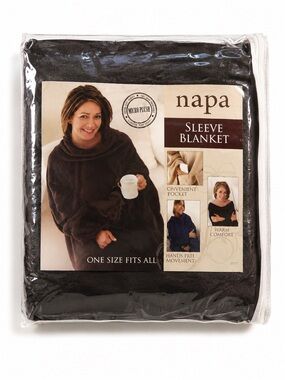 Napa Sleeve Blanket - Dark brown
